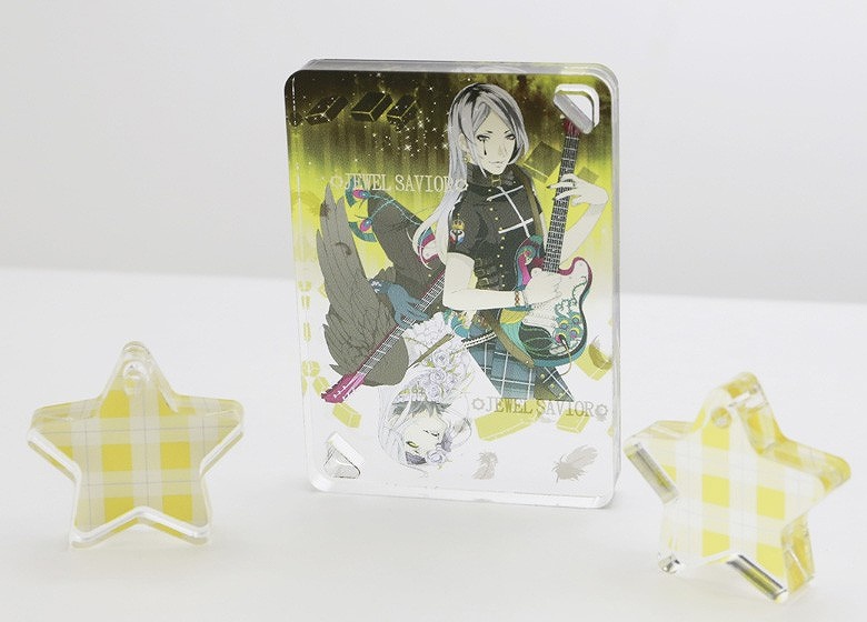 8mm厚アクリルキーホルダーのサンプル