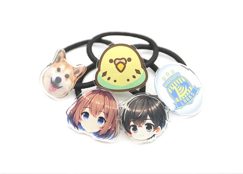 アクリルヘアゴム 使用シーン