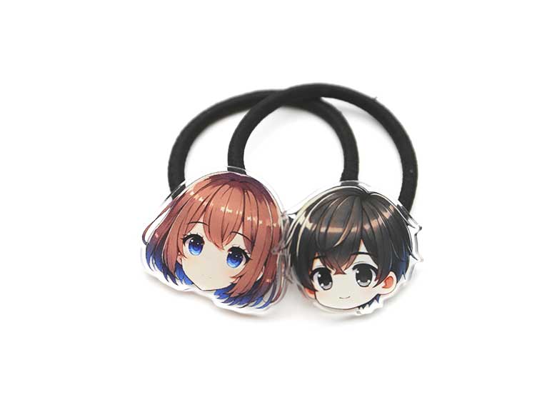 アクリルヘアゴム 使用シーン