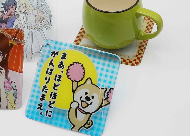 PVCキーホルダーにもなるオリジナルクリアコースター